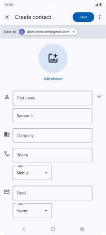 Press the drop down list next to 