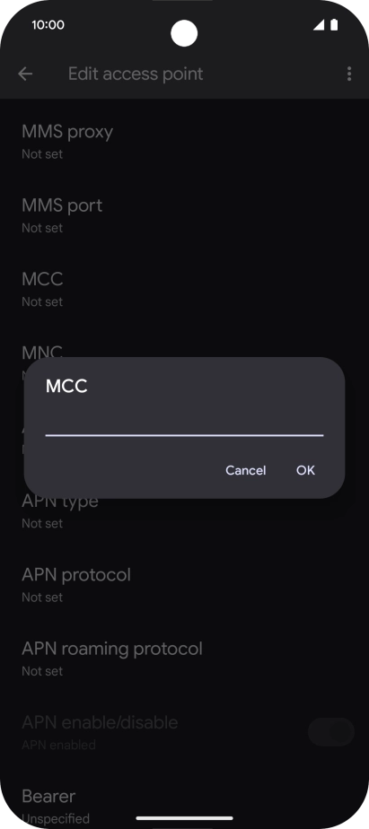 Key in 505 and press OK.