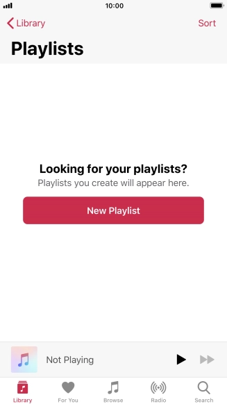 Press New Playlist.