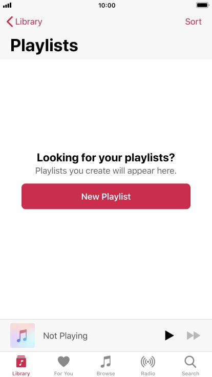 Press New Playlist.