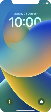 Slide your finger upwards starting from the bottom of the screen.