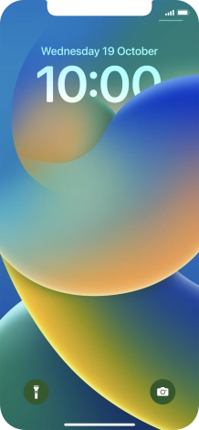 Press and hold anywhere on the lock screen.