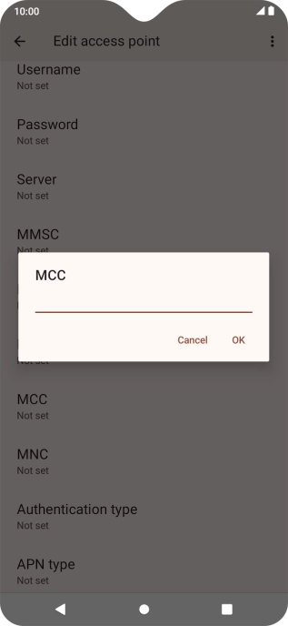 Key in 505 and press OK.