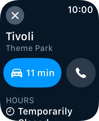 Press the start journey icon.