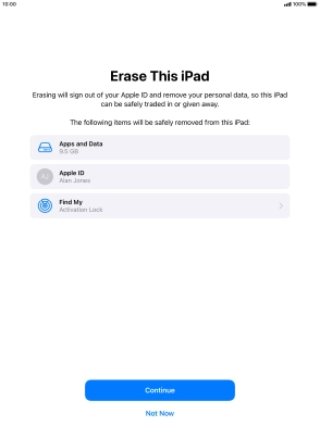 Press Continue. Press Continue.