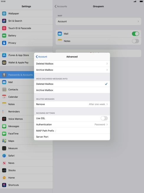 Press Authentication.