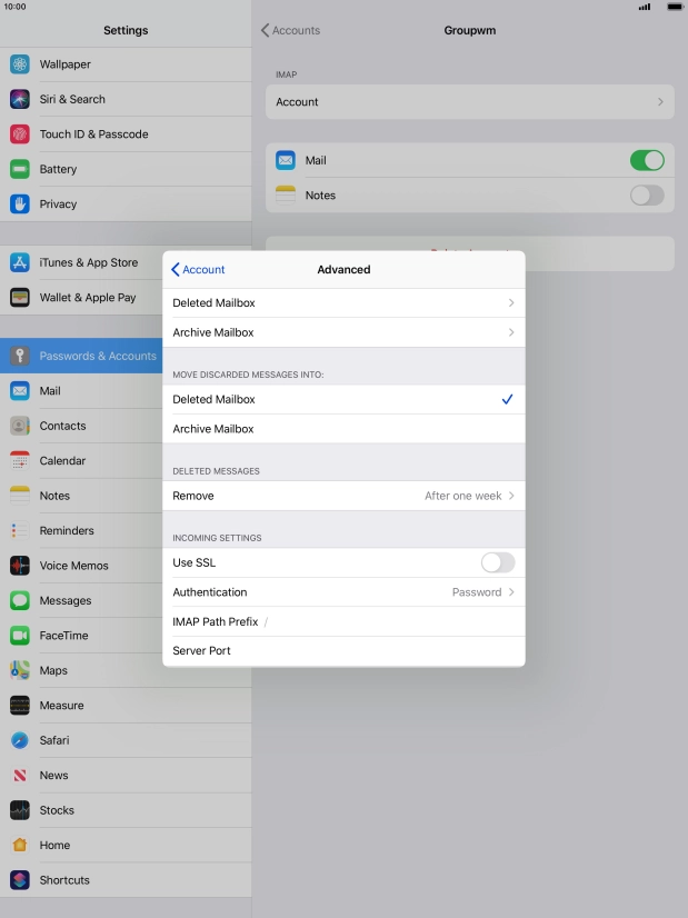 Press Authentication.