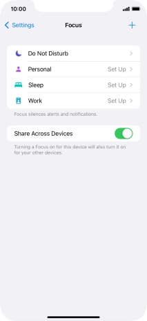 Press Do Not Disturb.