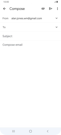 Press To and key in the first letters of the recipient's name.