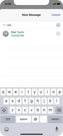 Press the required contact.