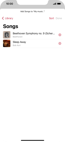 Go to the required category and press the required audio file.