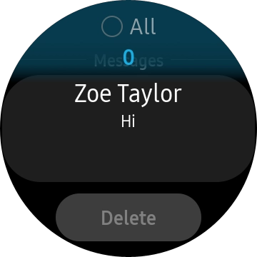 Press the required message.