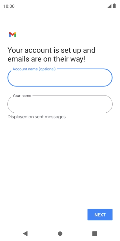 Press the field below 