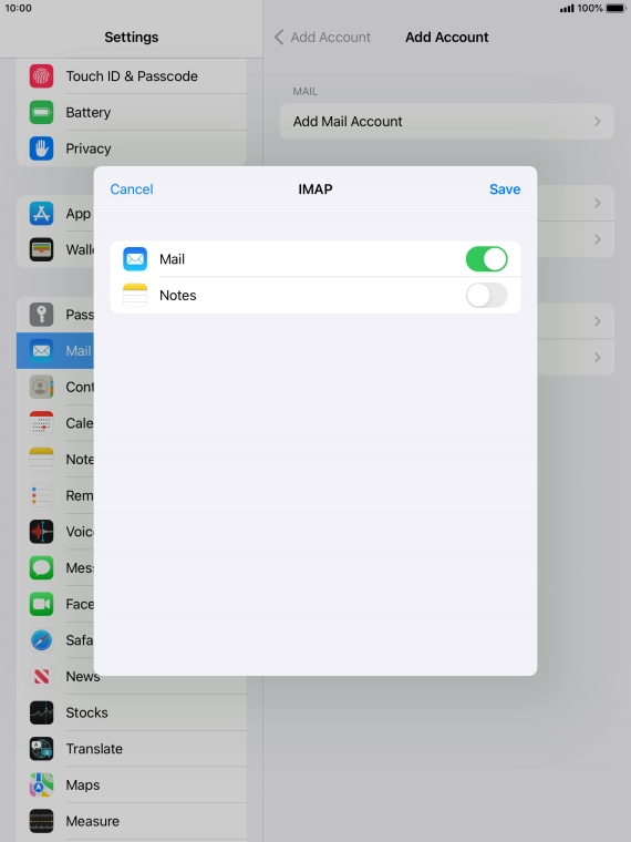 Press Save. Your email account has now been set up. To select more settings for incoming and outgoing server, proceed with the following steps.