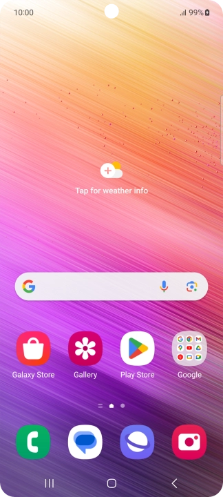 When the battery charging icon is displayed, the battery is charging.