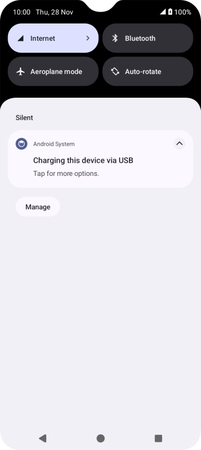 Press Tap for more options..