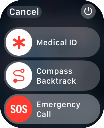 Press the power off icon.