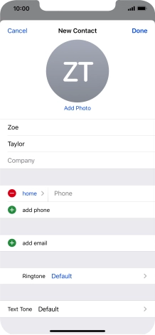 Press Phone and key in the required phone number.