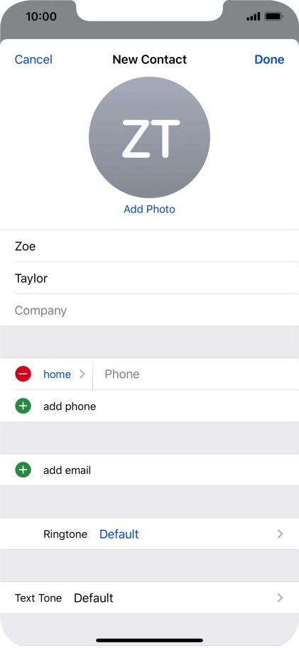 Press Phone and key in the required phone number.