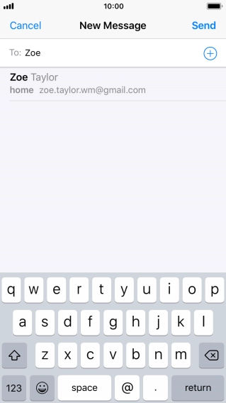 Press the required contact.