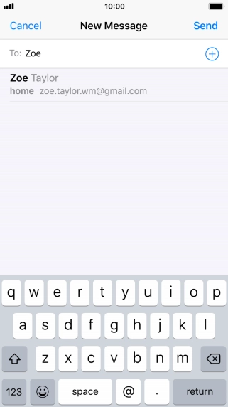 Press the required contact.