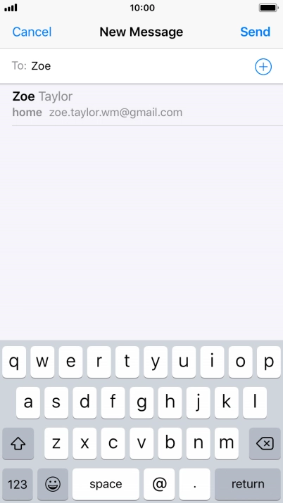 Press the required contact.