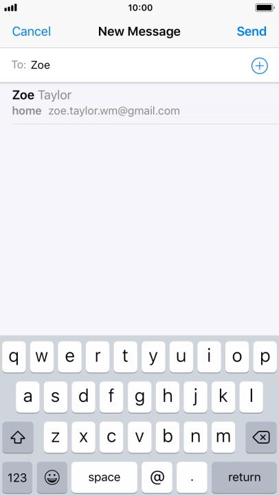 Press the required contact.