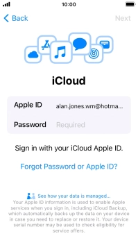 Press the field next to 
