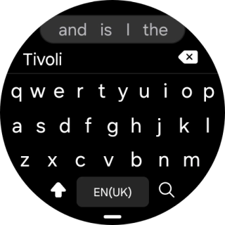 Key in the required destination and press the search icon.