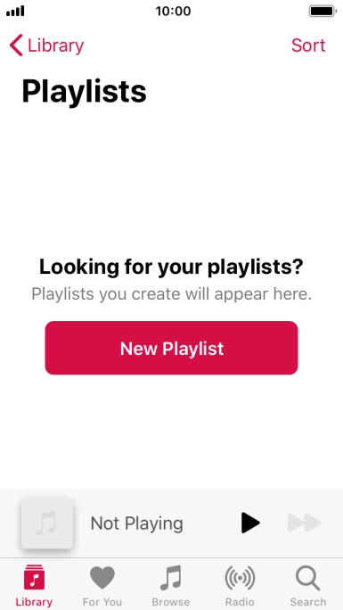 Press New Playlist. Press New Playlist.