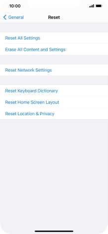Press Reset All Settings.