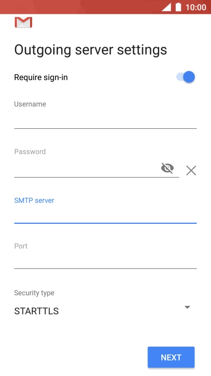 Press the field below 