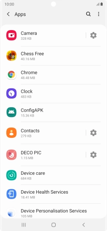 Press the required app.