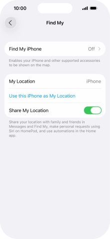 Press Find My iPhone. Press Find My iPhone.