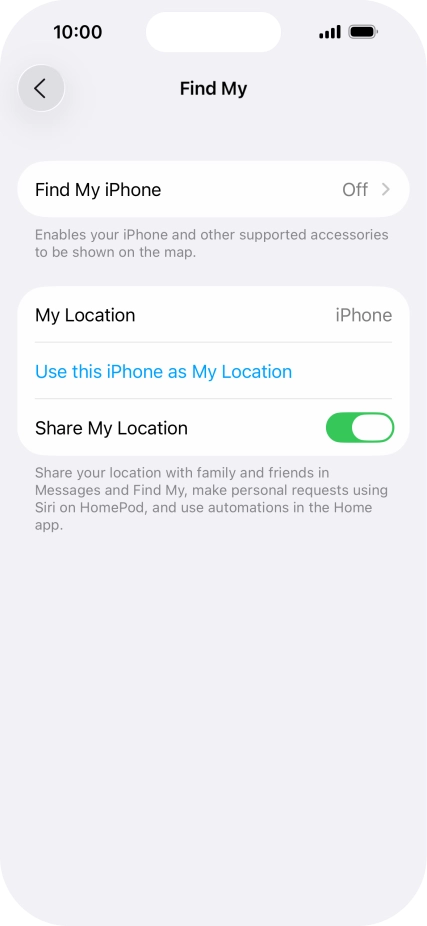 Press Find My iPhone.