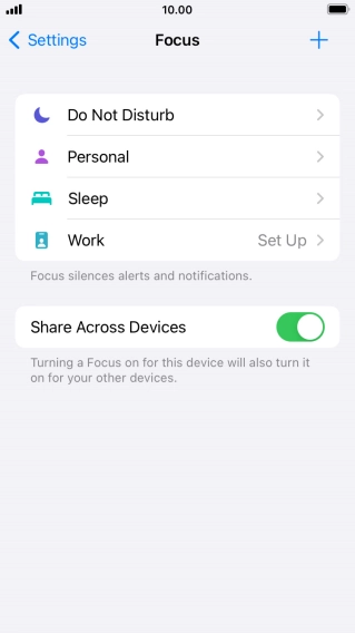 Press Do Not Disturb.