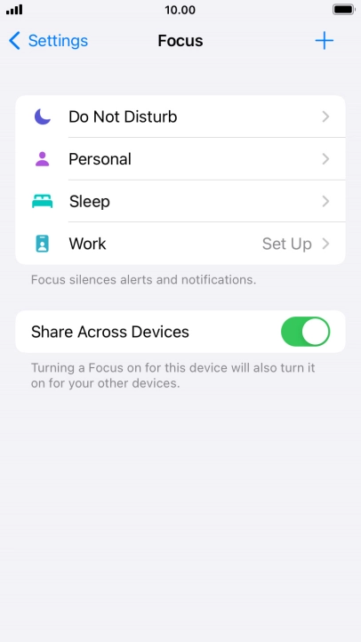 Press Do Not Disturb.
