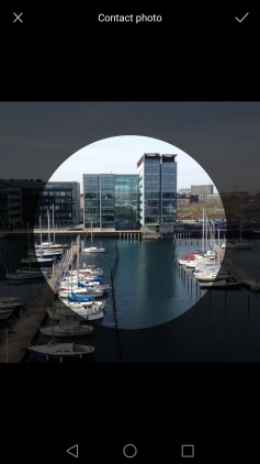 Drag the frame to the required position to select the required detail and press the confirm icon.