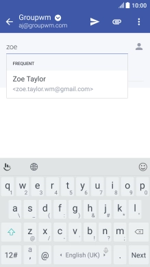 Press the required contact.
