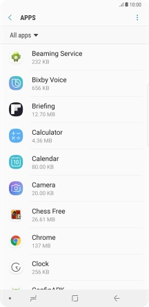 Press the Home key to return to the home screen.