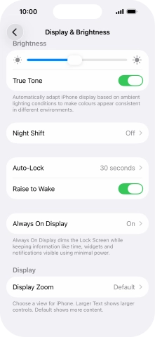 Press Always On Display.