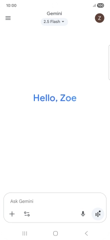 Press the profile icon.