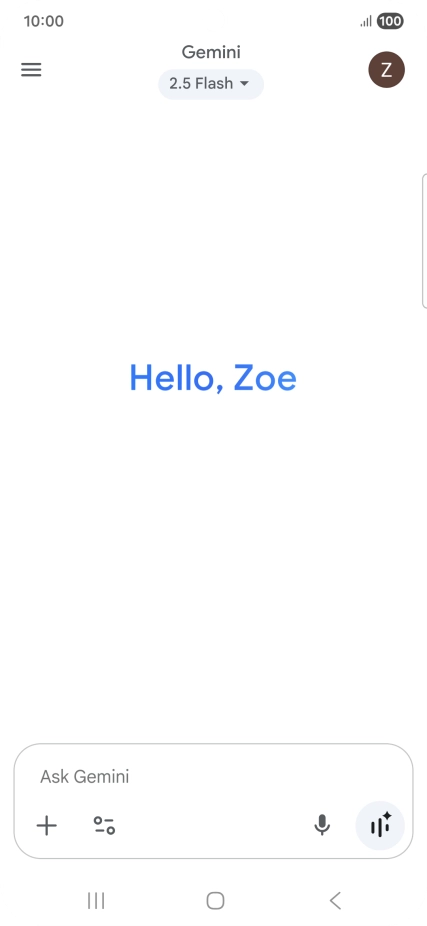 Press the profile icon.