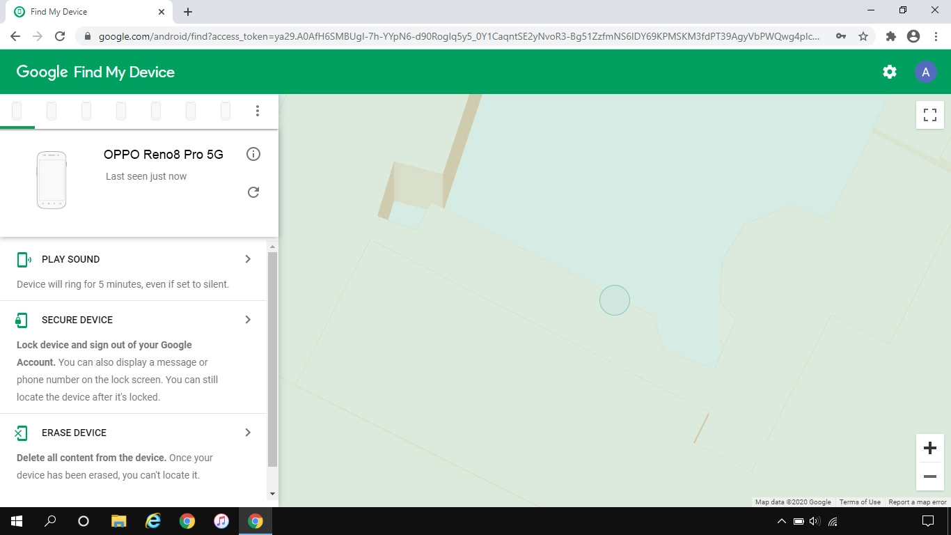 Click the required device.