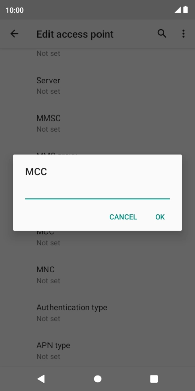 Key in 505 and press OK.