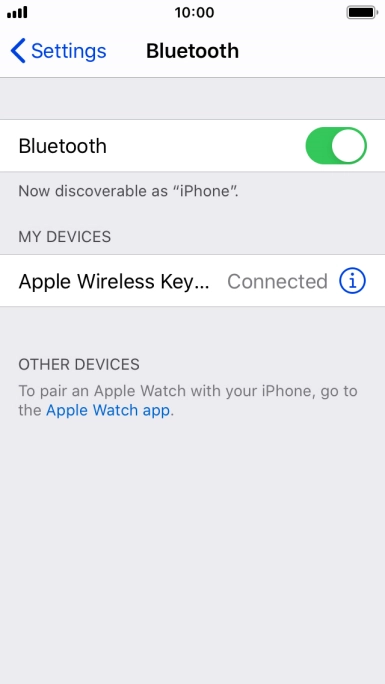 Press the Home key to return to the home screen.