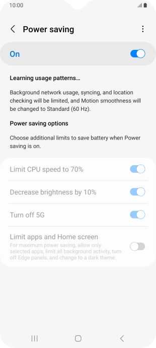 Press the Home key to return to the home screen.