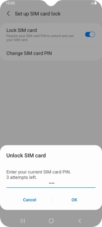 Key in your PIN and press OK.