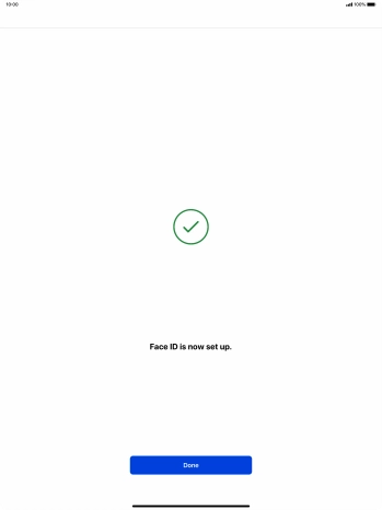 Press Done. If you haven't previously selected a lock code, key in a code of your own choice twice.