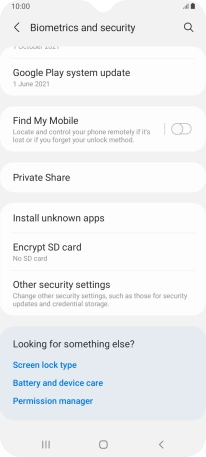 Press Other security settings.